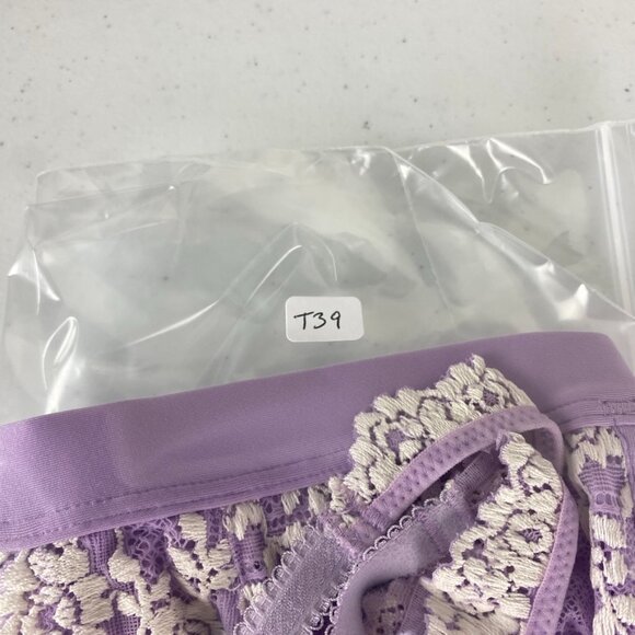 Embrace Lace Wire Free Bralette Band Size 34 Purple - Picture 6 of 6
